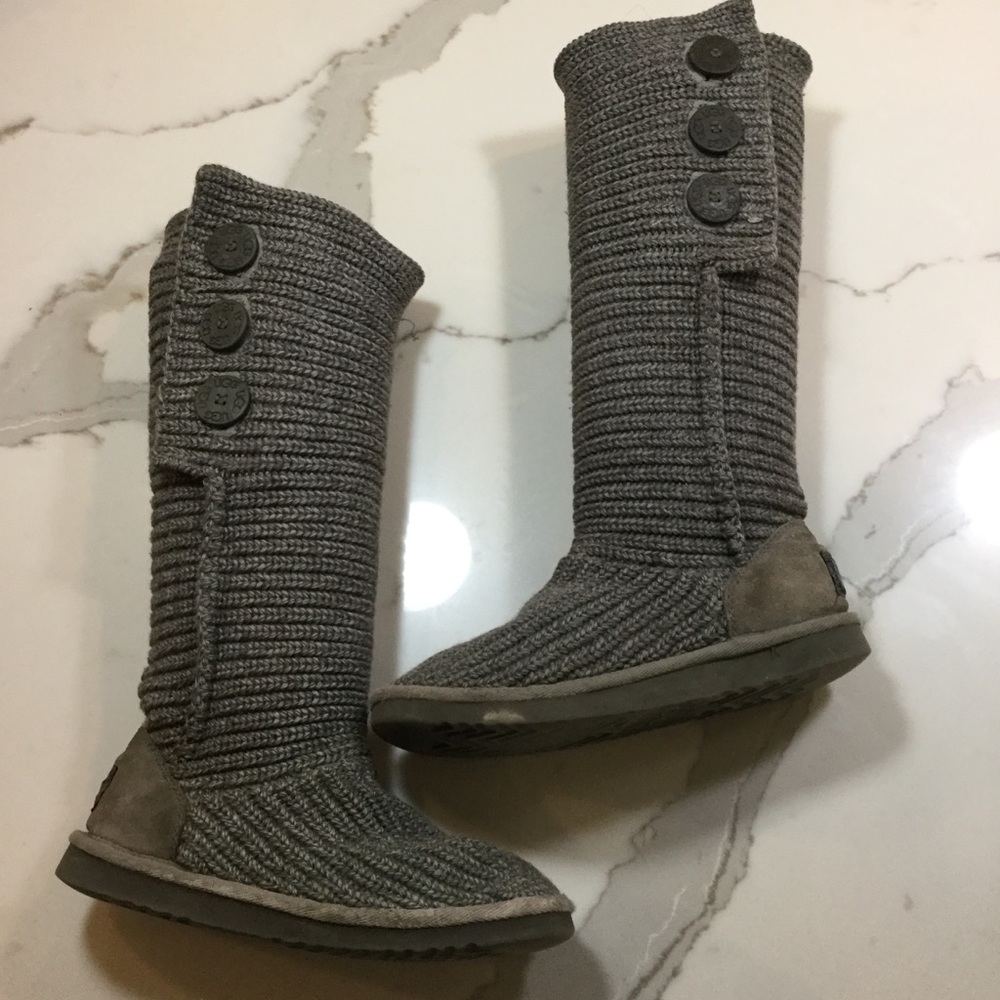 Grey UGG Cardy Boots - Picture 1 of 7